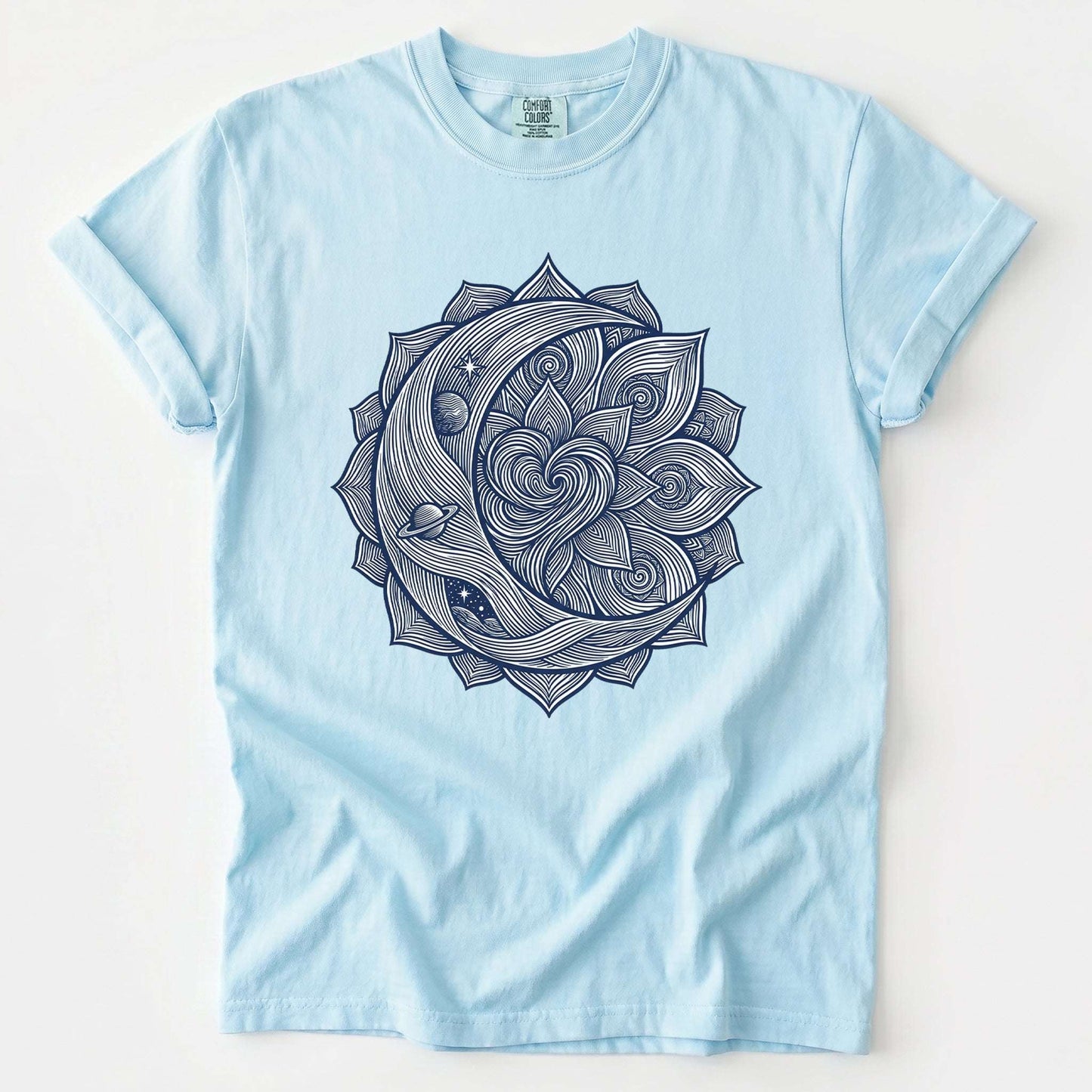 Celestial Heart Mandala Vintage Washed T-Shirt