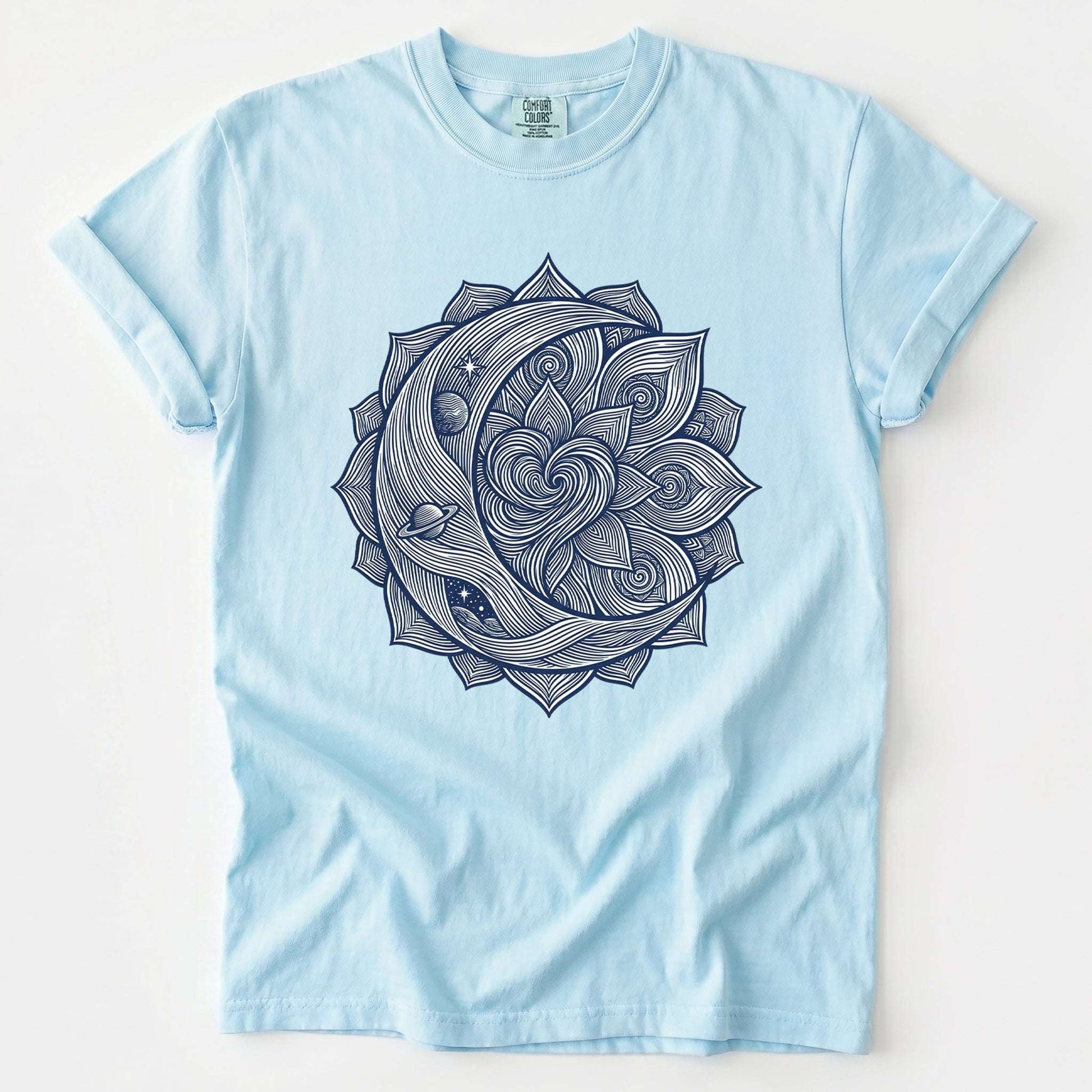 Celestial Heart Mandala Vintage Washed T-Shirt