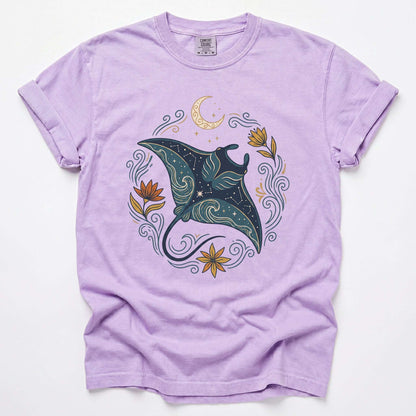 Celestial Manta Ray Vintage Washed T-Shirt