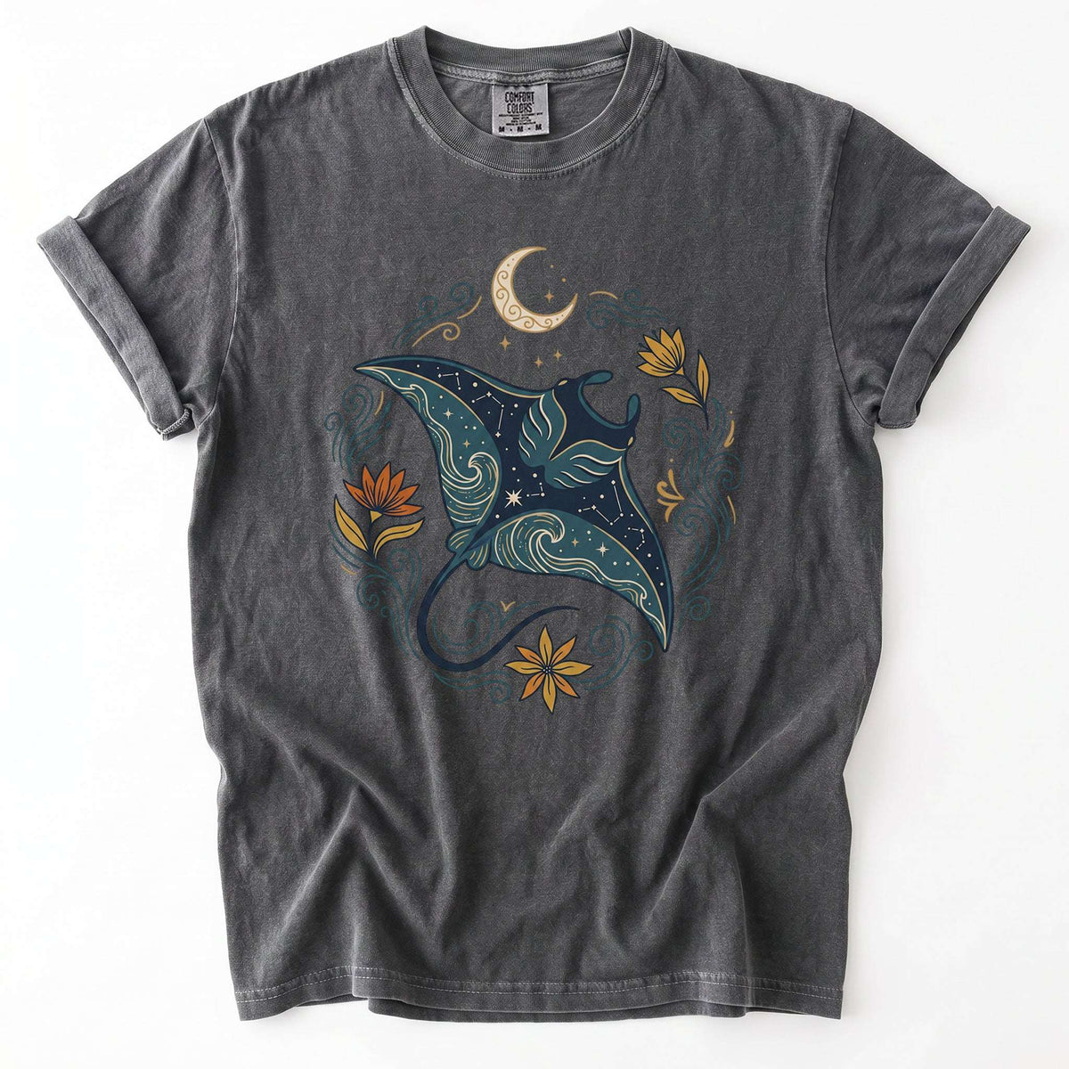 Celestial Manta Ray Vintage Washed T-Shirt