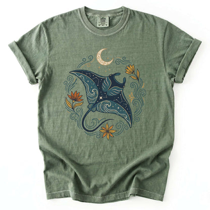 Celestial Manta Ray Vintage Washed T-Shirt