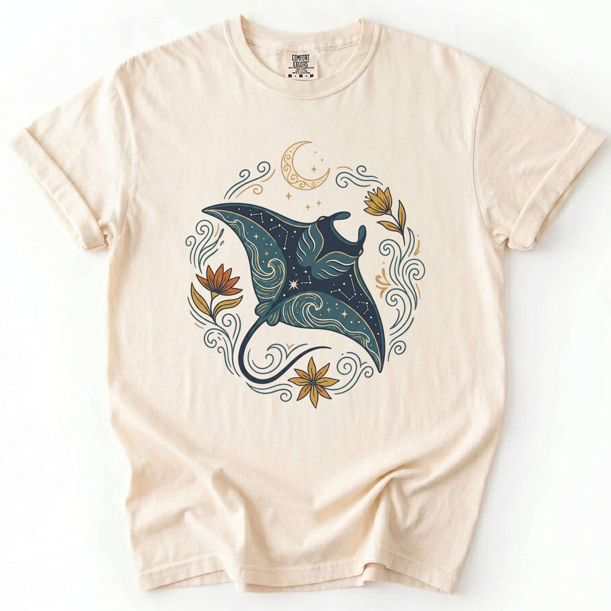 Celestial Manta Ray Vintage Washed T-Shirt