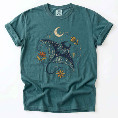 Celestial Manta Ray Vintage Washed T-Shirt
