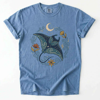 Celestial Manta Ray Vintage Washed T-Shirt