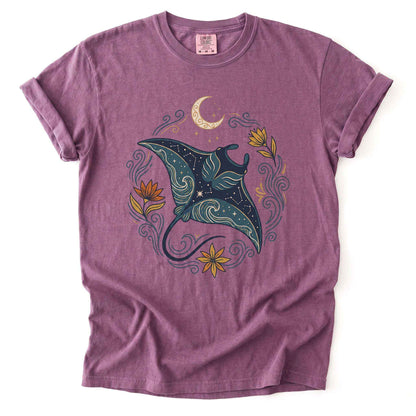 Celestial Manta Ray Vintage Washed T-Shirt