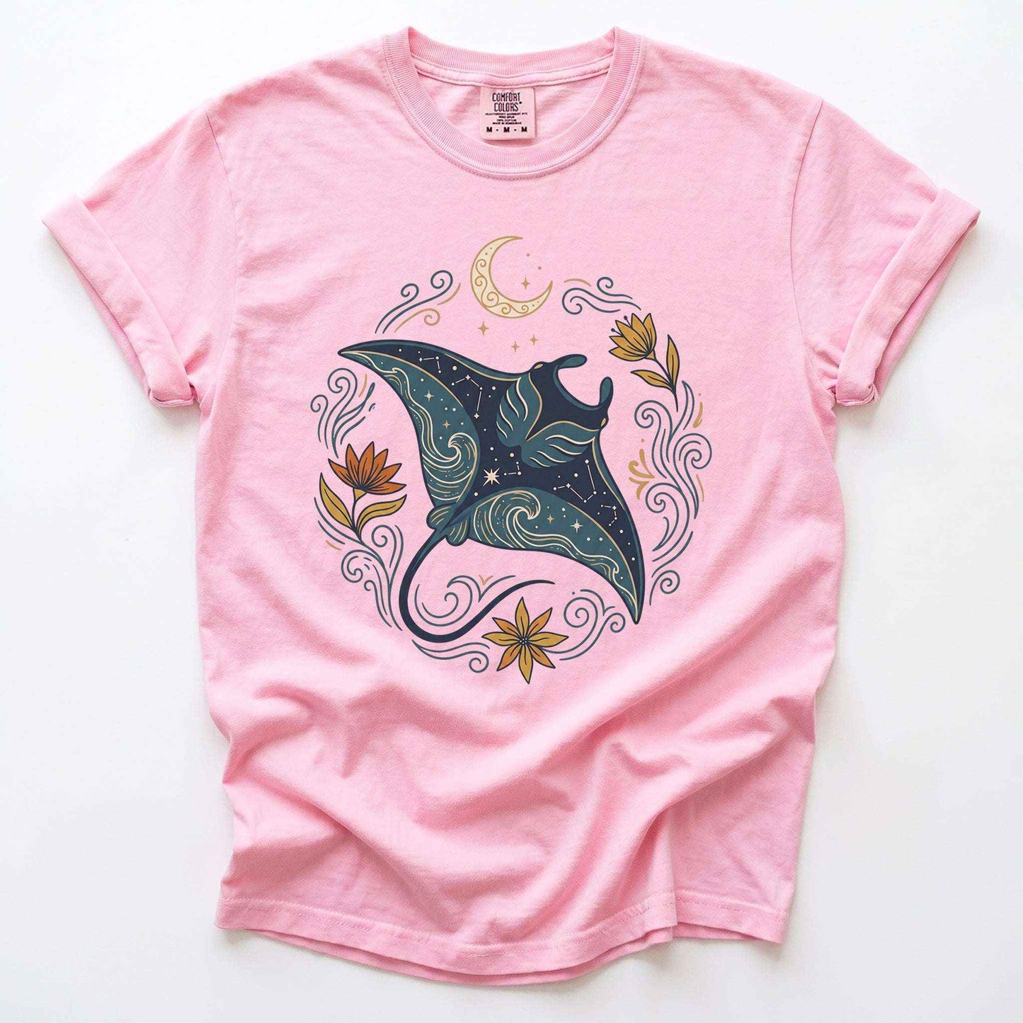 Celestial Manta Ray Vintage Washed T-Shirt
