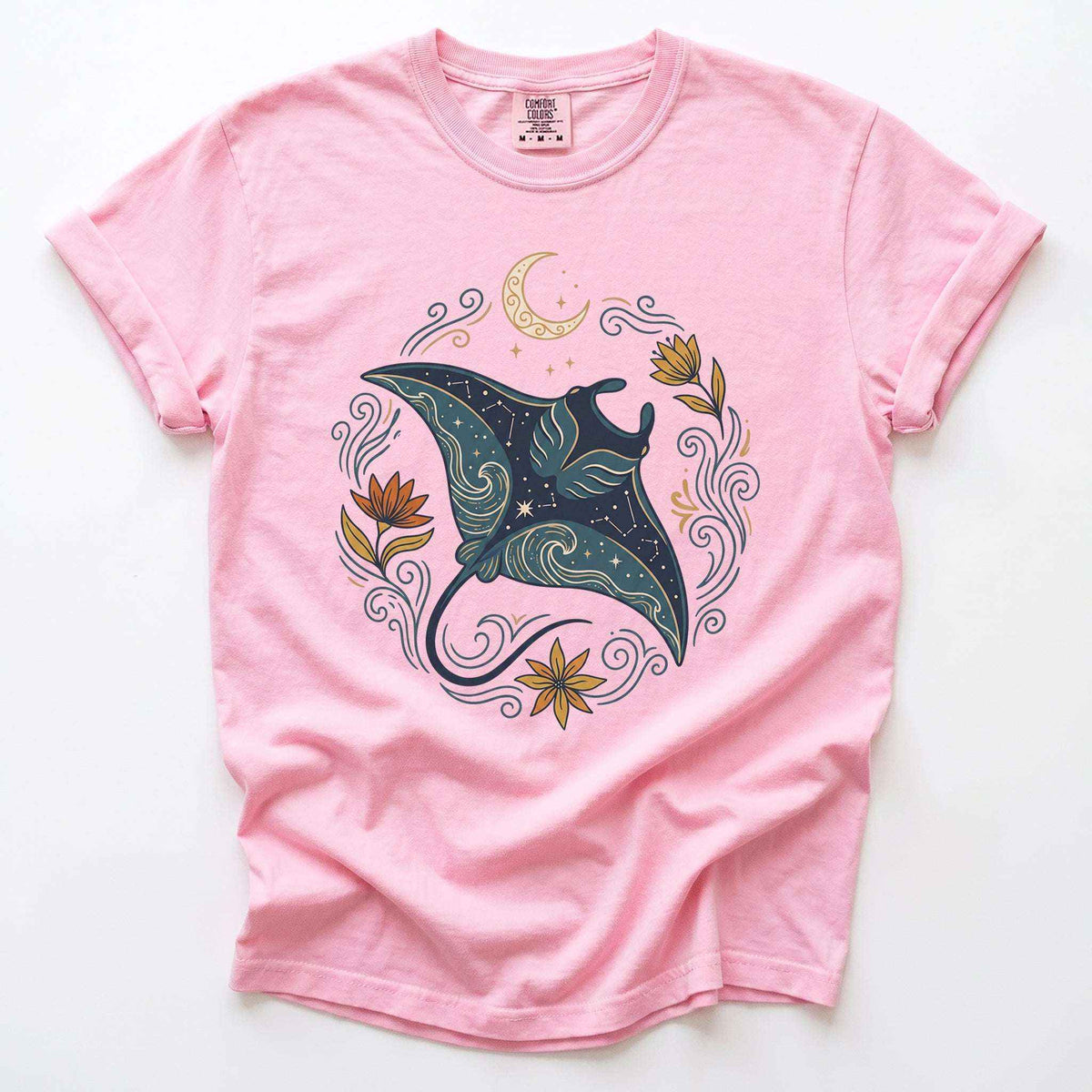 Celestial Manta Ray Vintage Washed T-Shirt