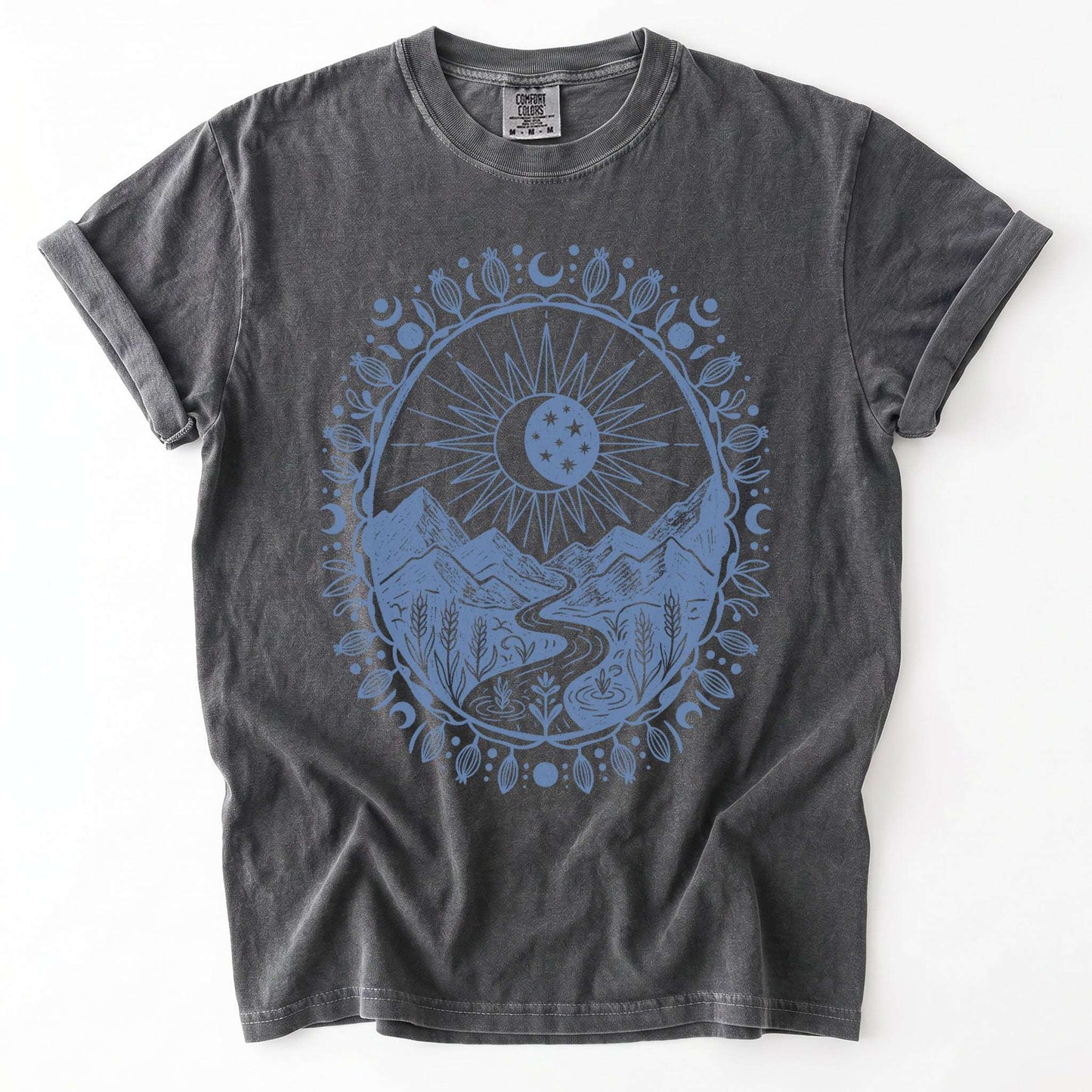Celestial Mountain Vintage Washed T-Shirt