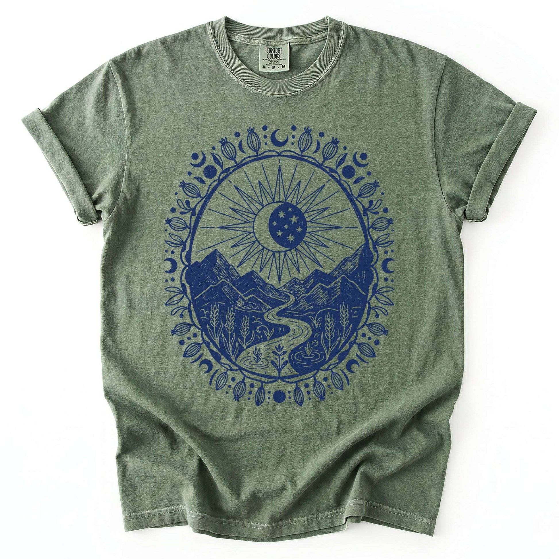 Celestial Mountain Vintage Washed T-Shirt