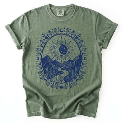 Celestial Mountain Vintage Washed T-Shirt