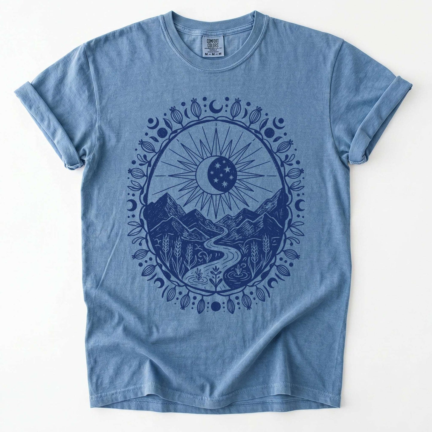 Celestial Mountain Vintage Washed T-Shirt