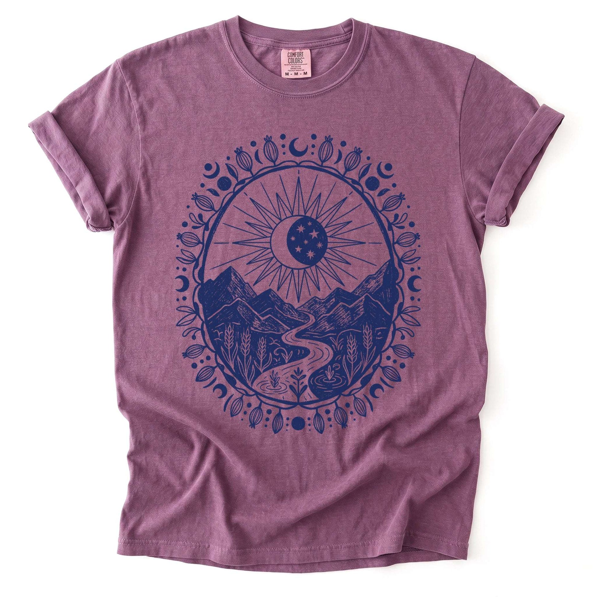 Celestial Mountain Vintage Washed T-Shirt