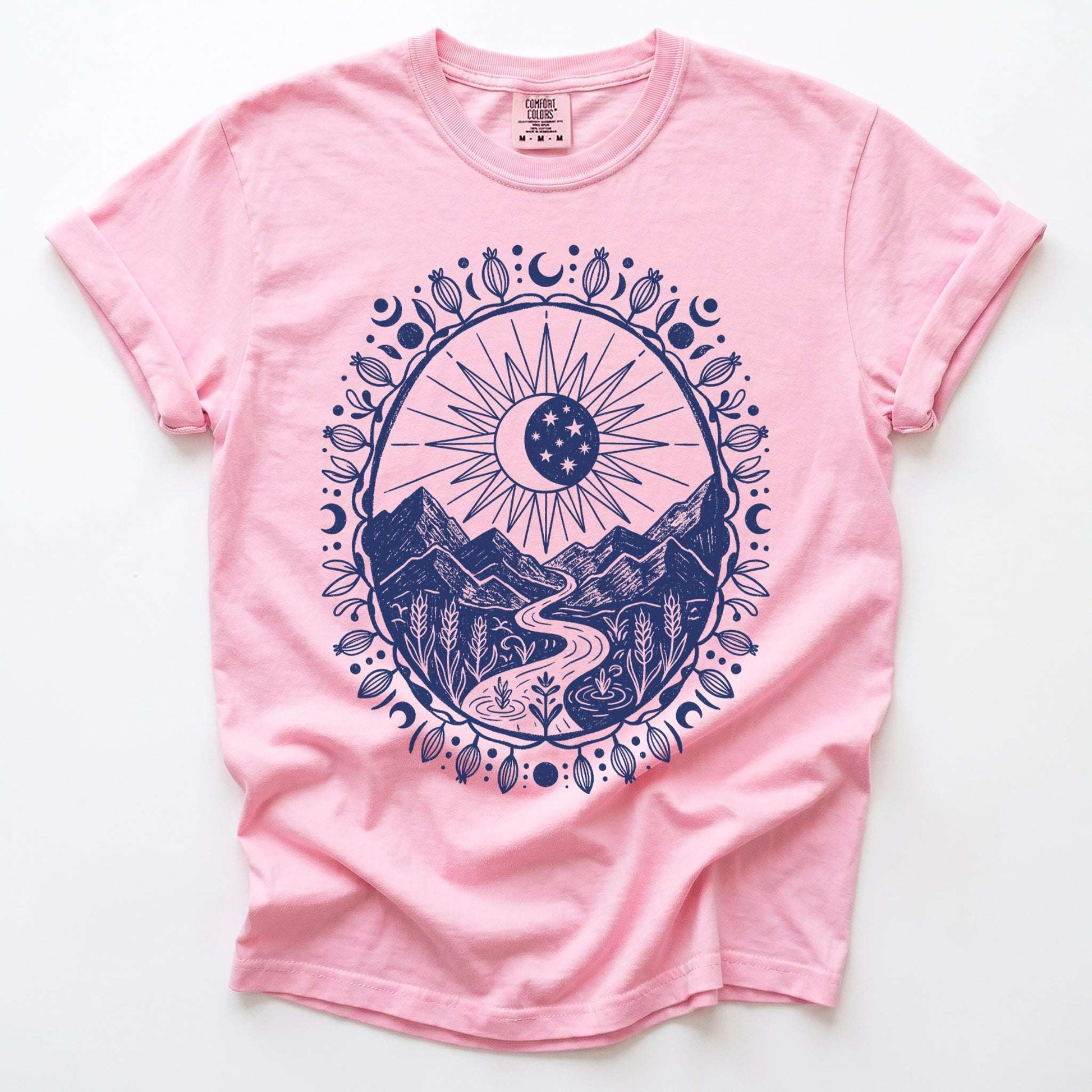 Celestial Mountain Vintage Washed T-Shirt