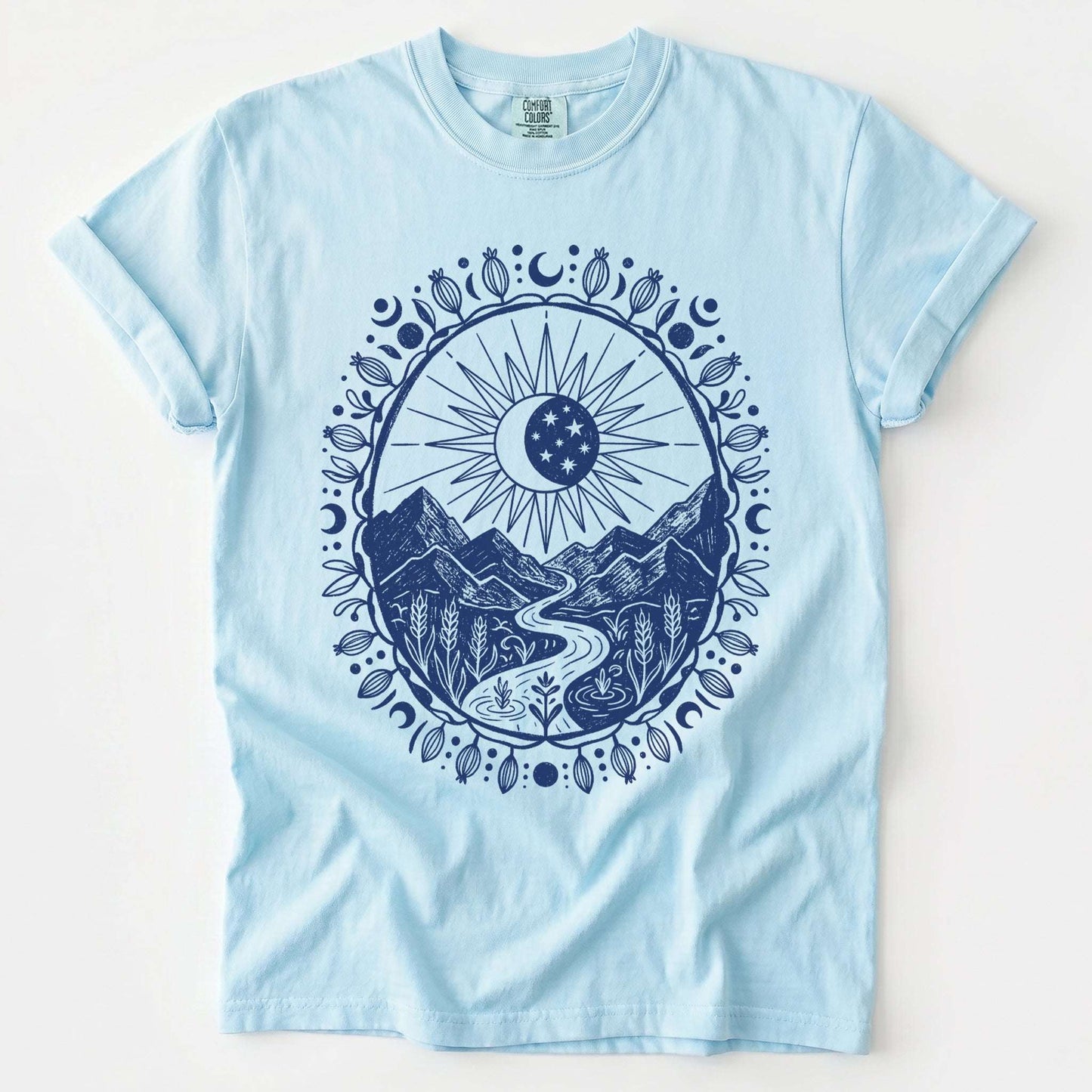 Celestial Mountain Vintage Washed T-Shirt