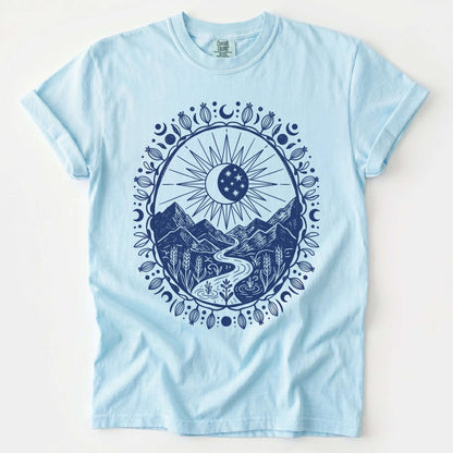 Celestial Mountain Vintage Washed T-Shirt