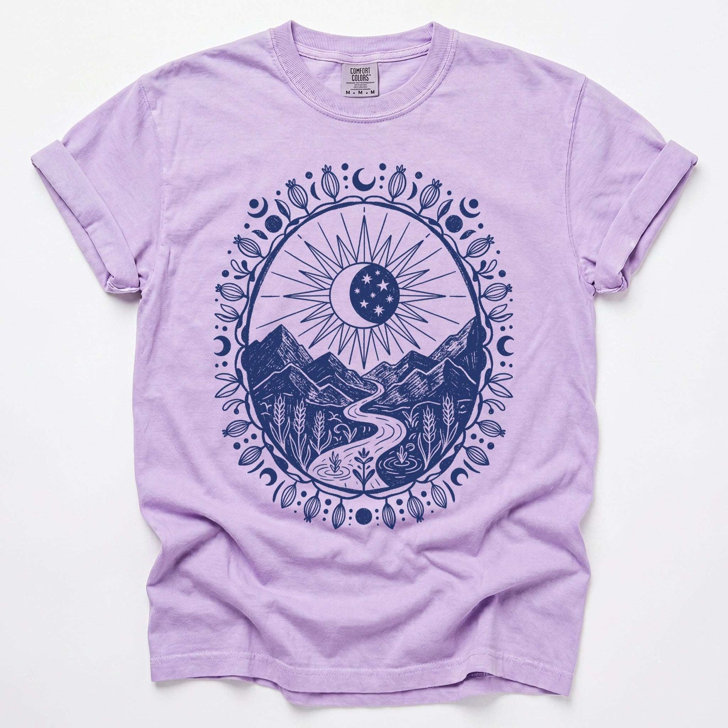 Celestial Mountain Vintage Washed T-Shirt