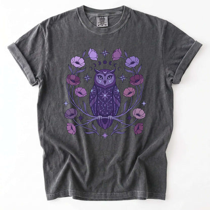 Celestial Owl Vintage Washed T-Shirt