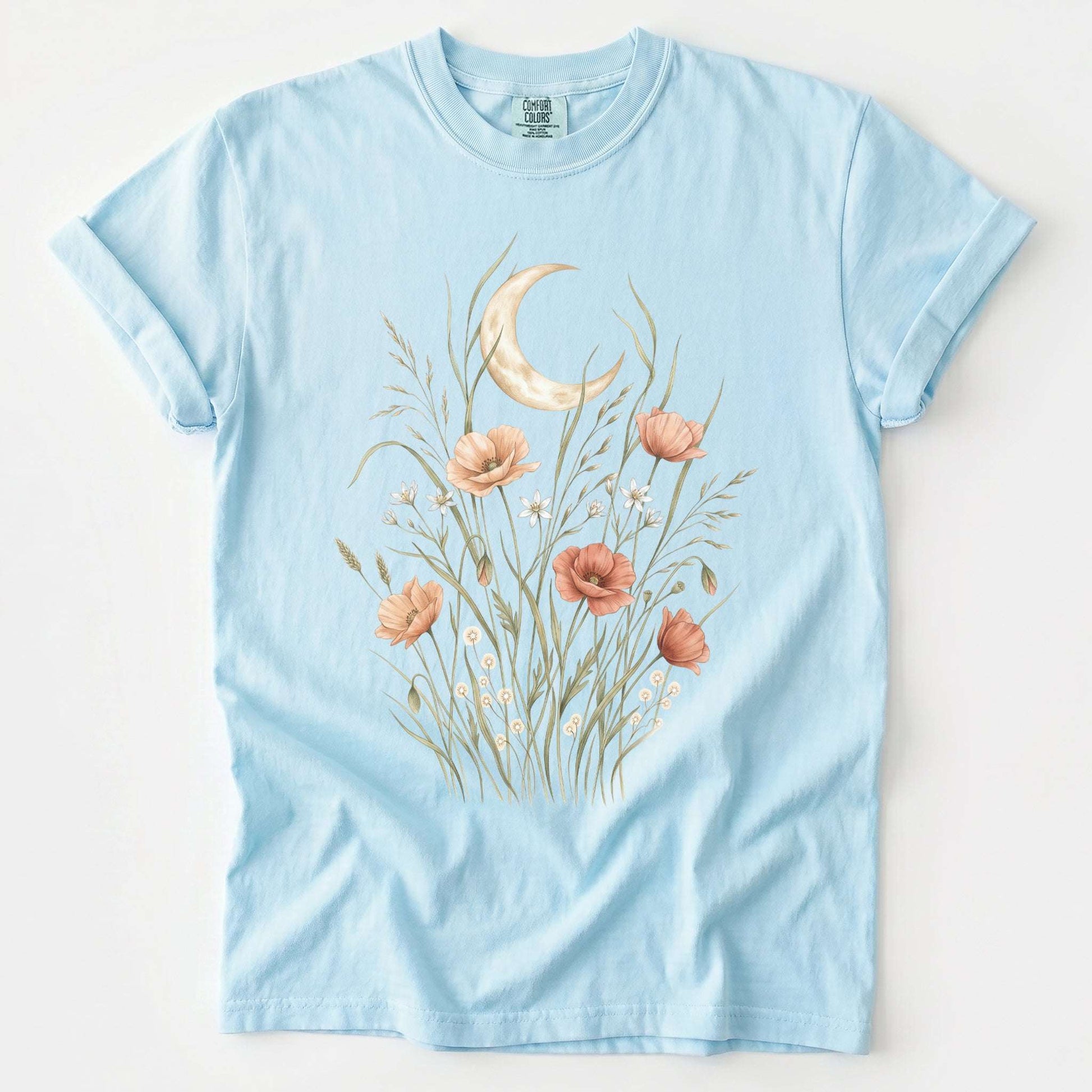 Celestial Wildflowers Vintage Washed T-Shirt