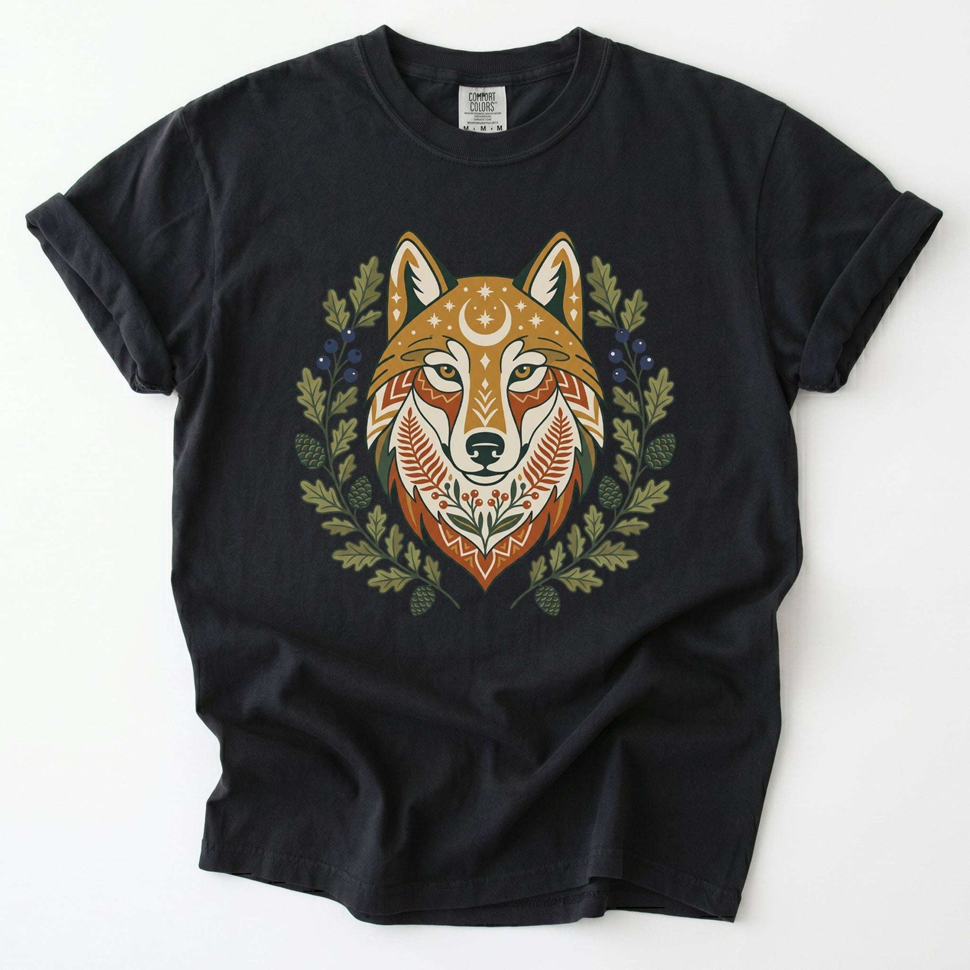 Celestial Wolf Vintage Washed T-Shirt