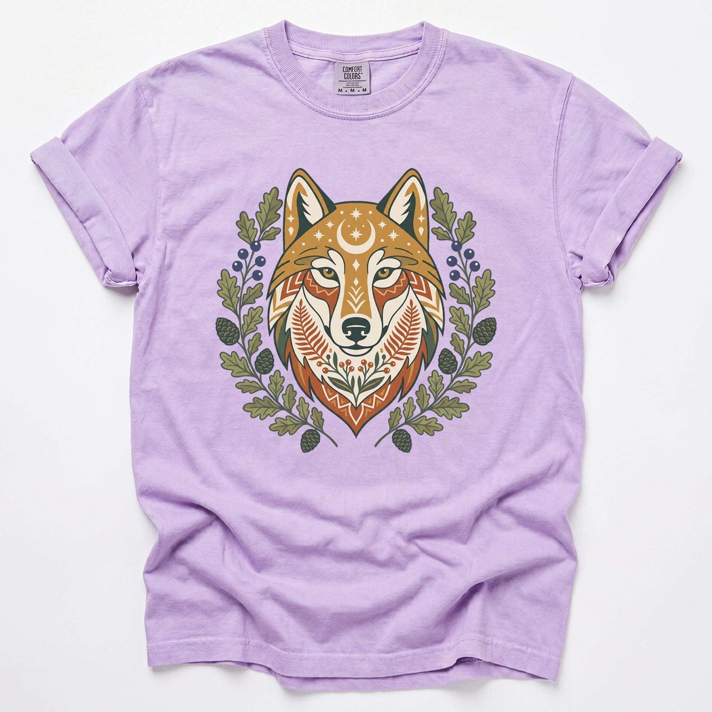 Celestial Wolf Vintage Washed T-Shirt