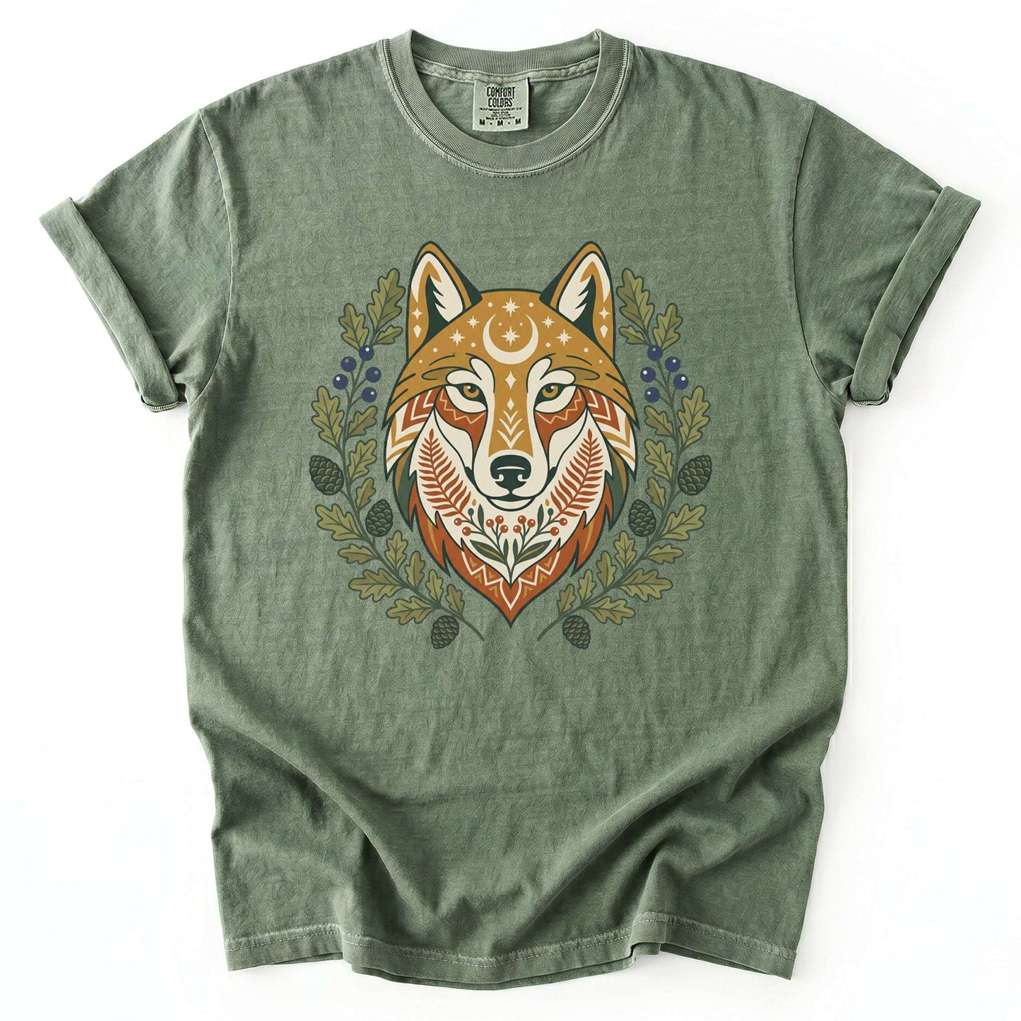 Celestial Wolf Vintage Washed T-Shirt