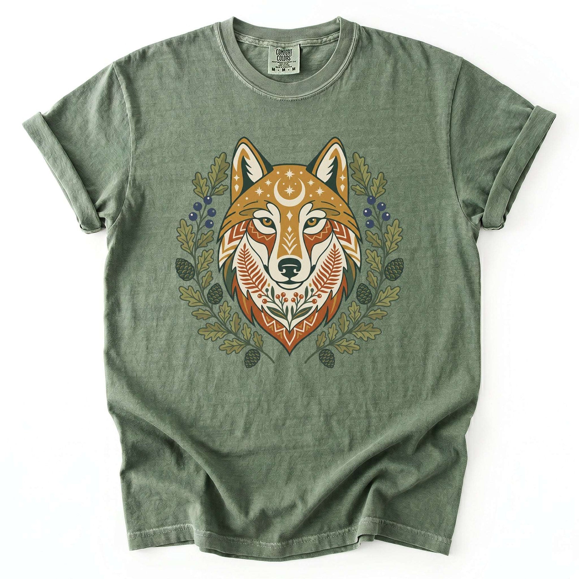 Celestial Wolf Vintage Washed T-Shirt