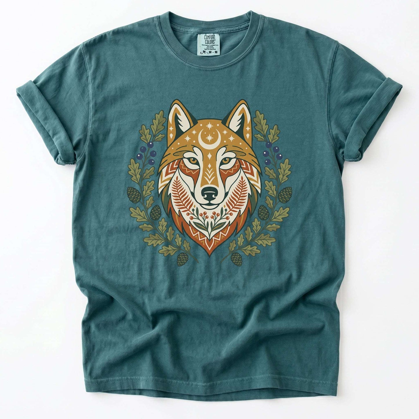 Celestial Wolf Vintage Washed T-Shirt