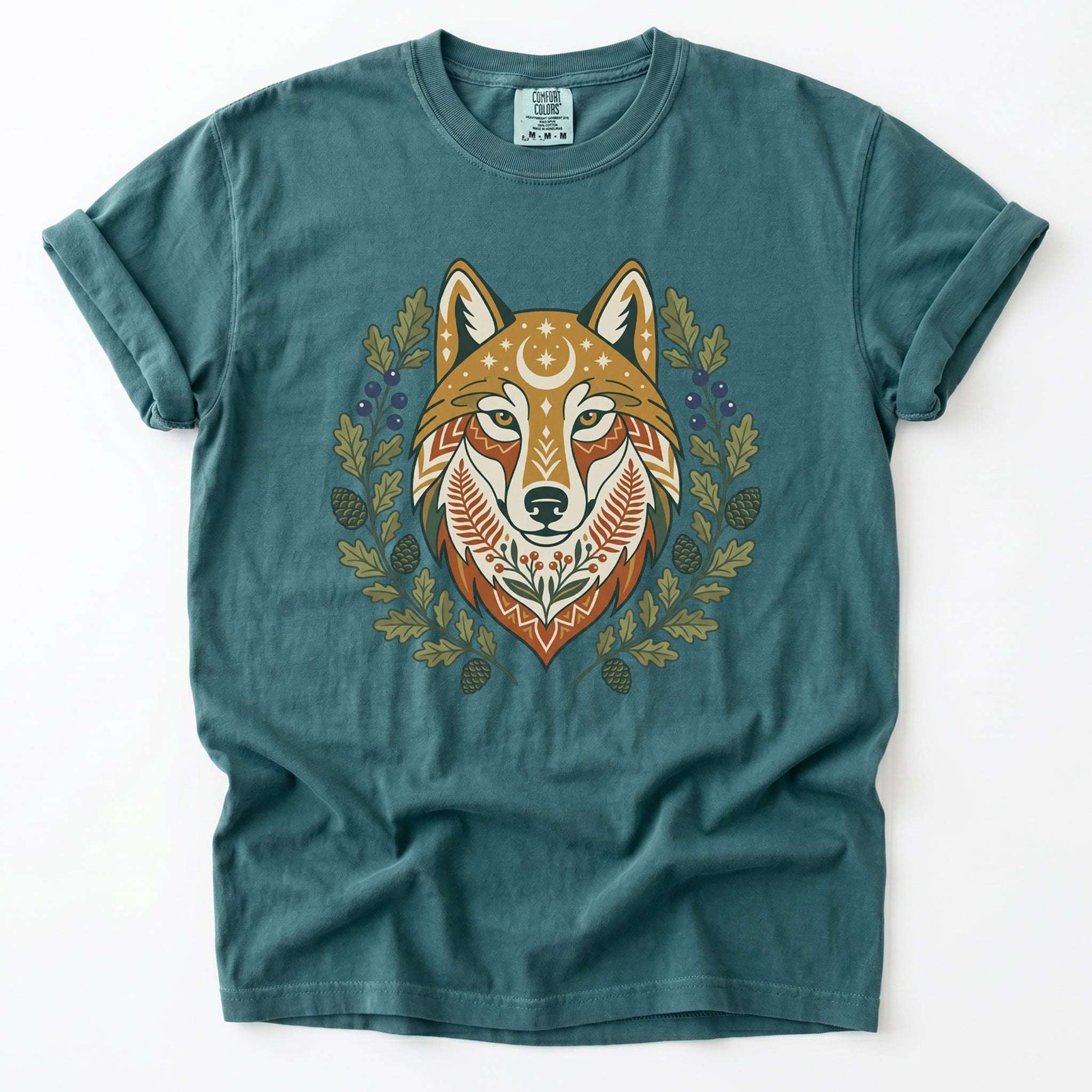 Celestial Wolf Vintage Washed T-Shirt