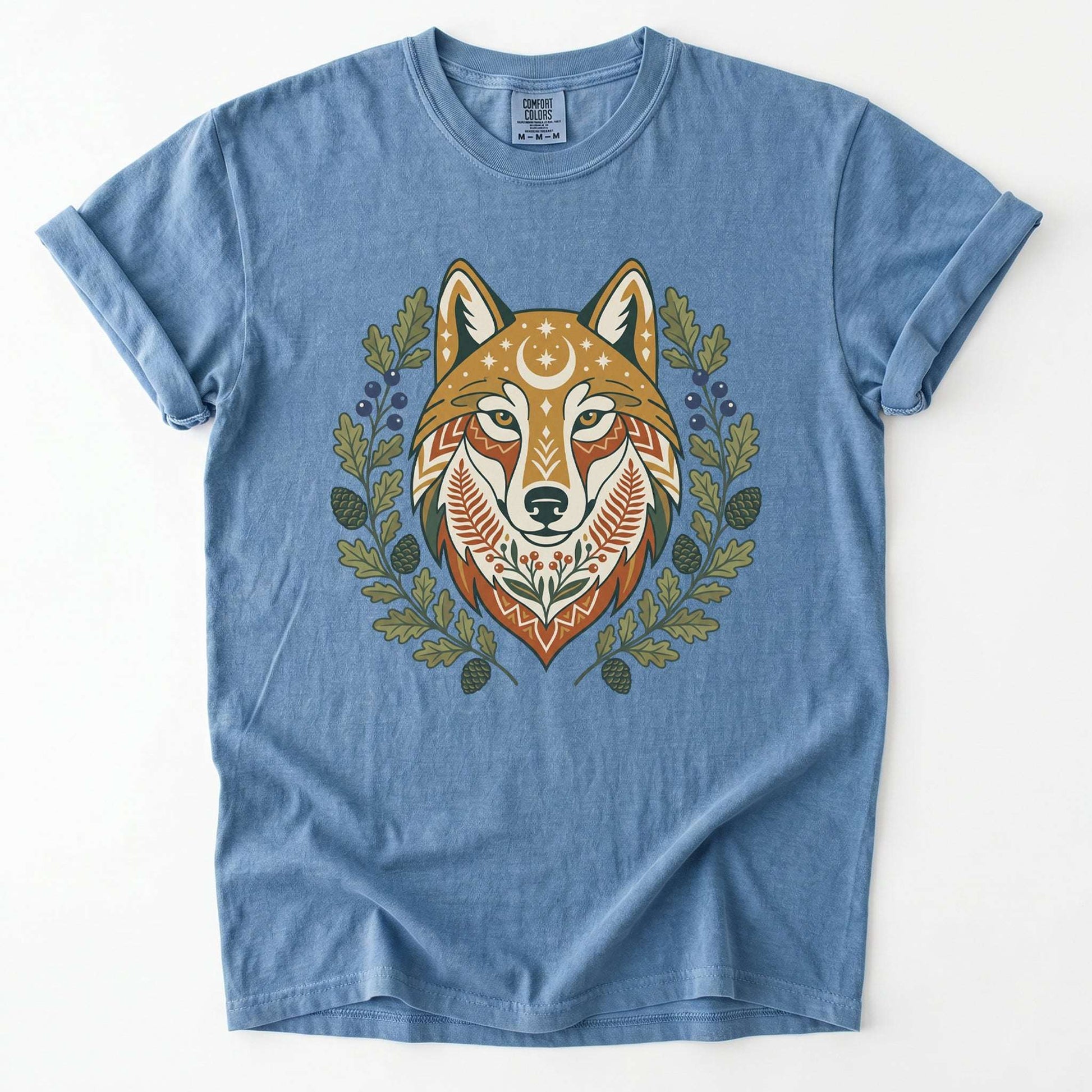 Celestial Wolf Vintage Washed T-Shirt