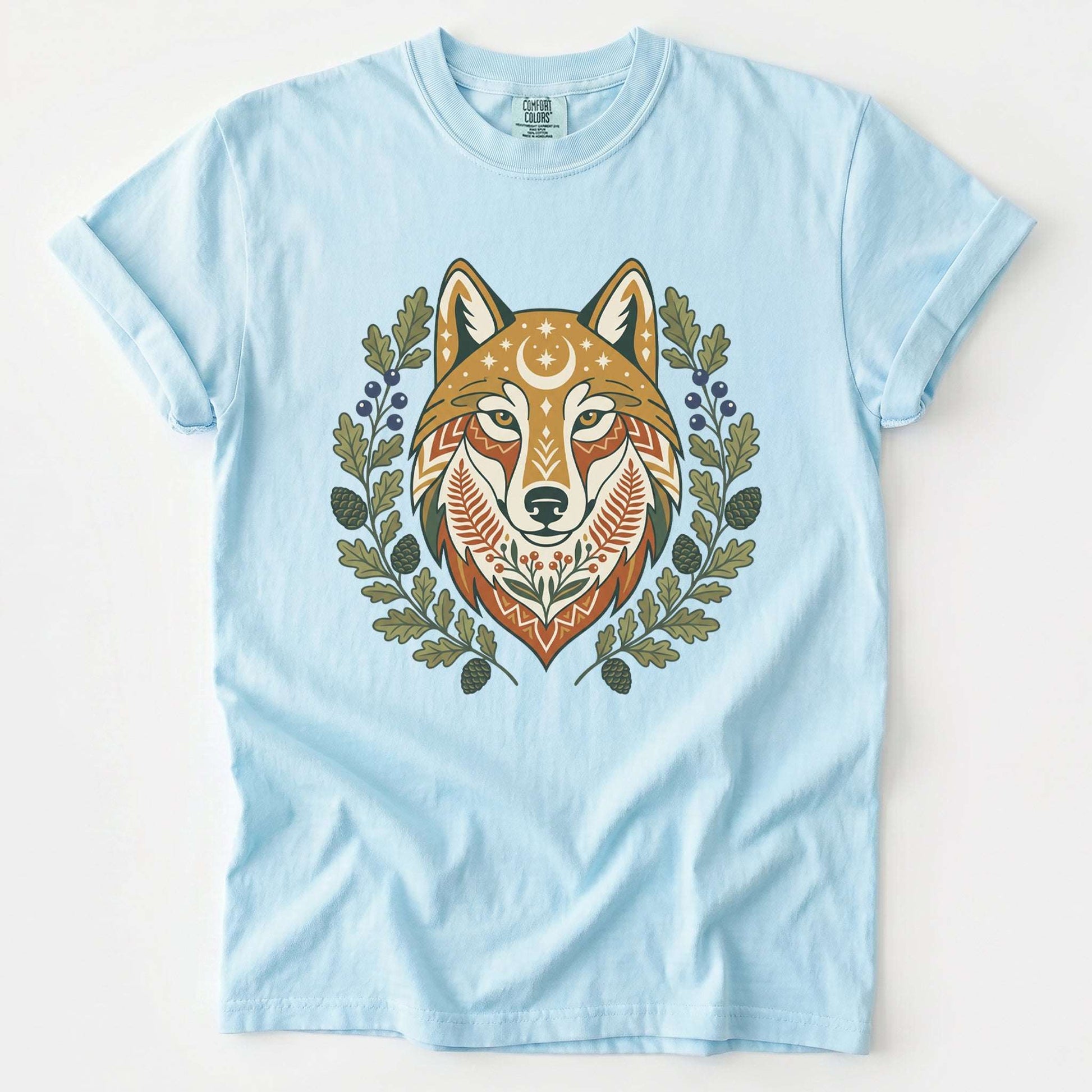 Celestial Wolf Vintage Washed T-Shirt