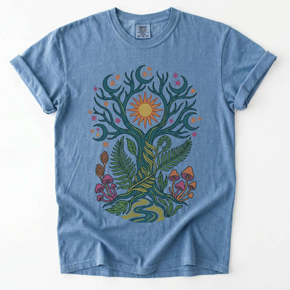 Celestial Woodland Tree Vintage Washed T-Shirt