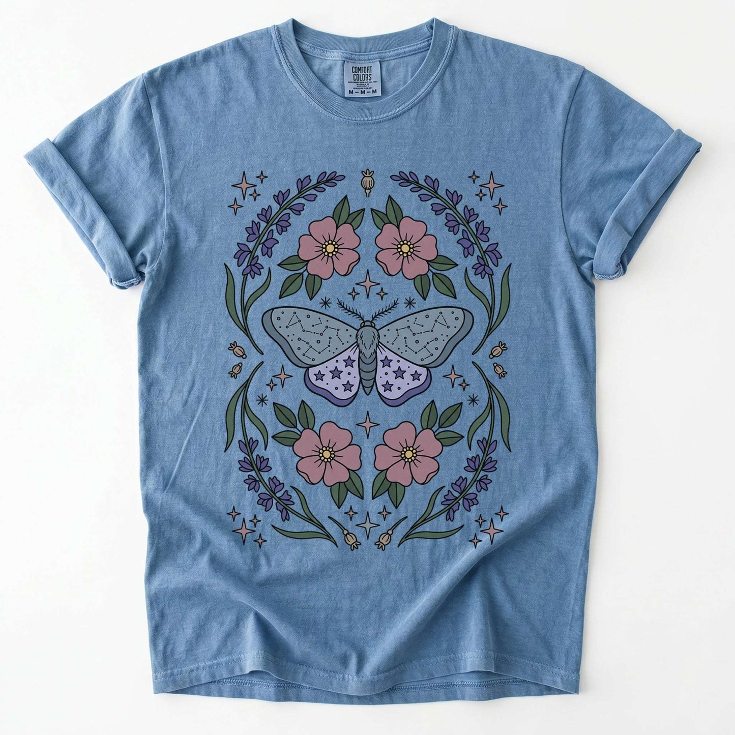 Constellation Moth Vintage Washed T-Shirt