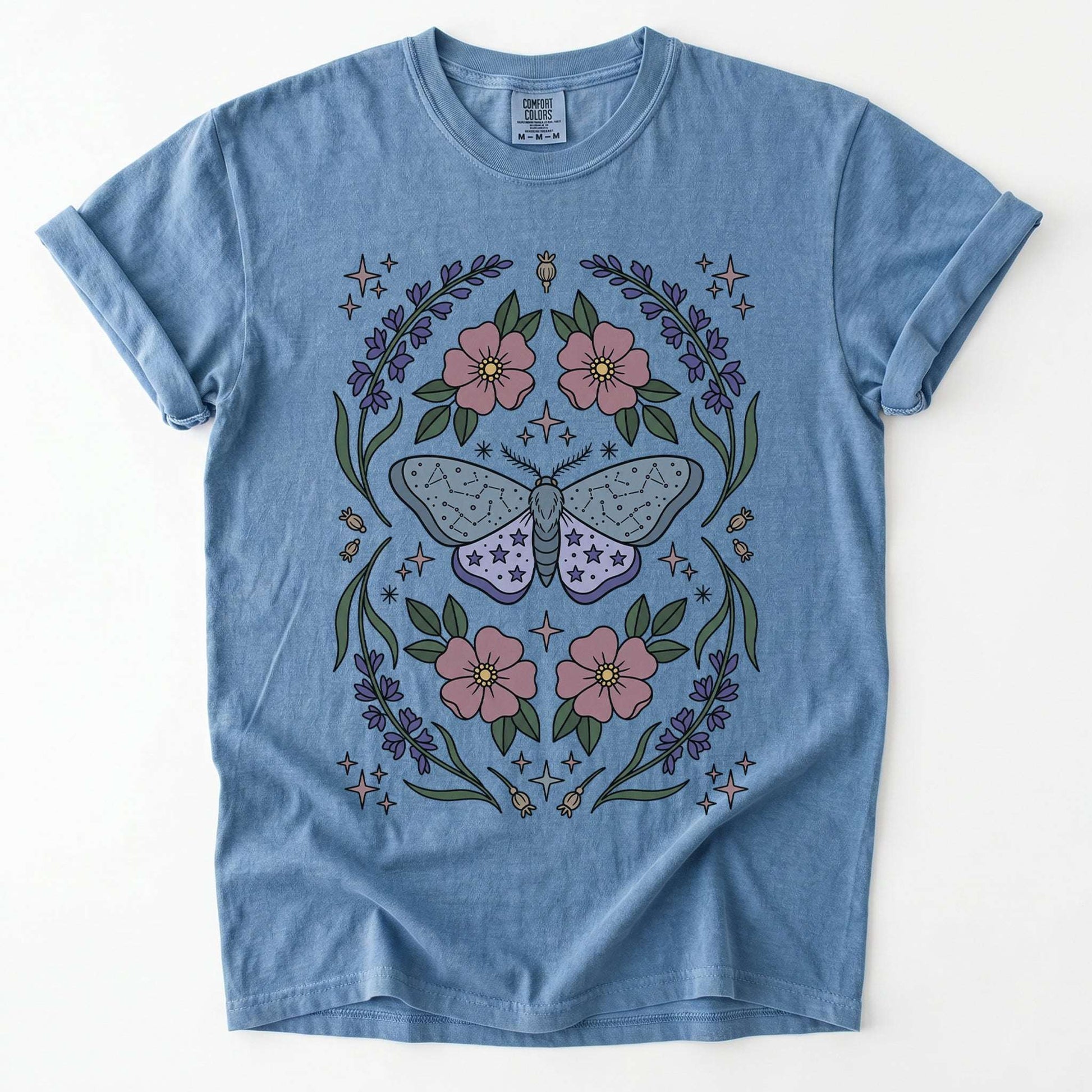 Constellation Moth Vintage Washed T-Shirt