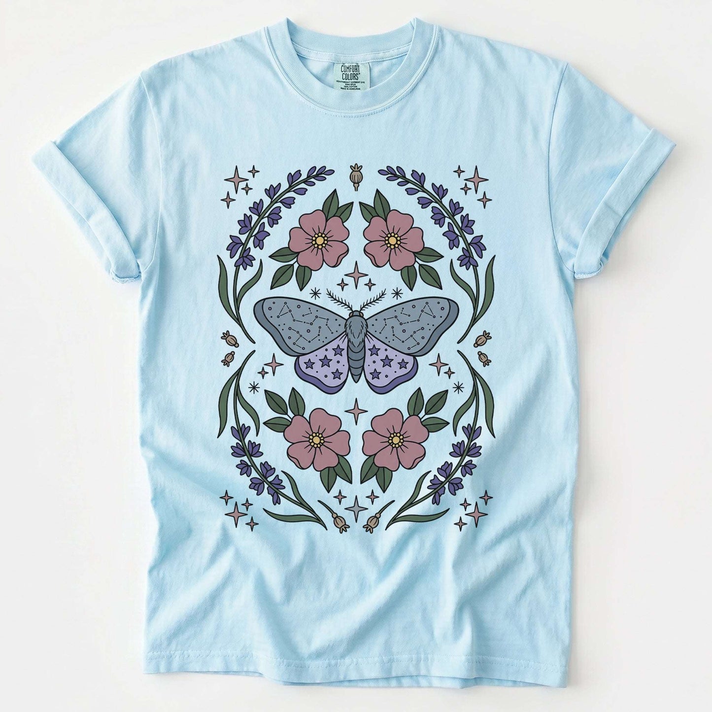 Constellation Moth Vintage Washed T-Shirt