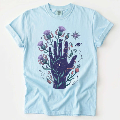 Cosmic Hand & Thistle Vintage Washed T-Shirt