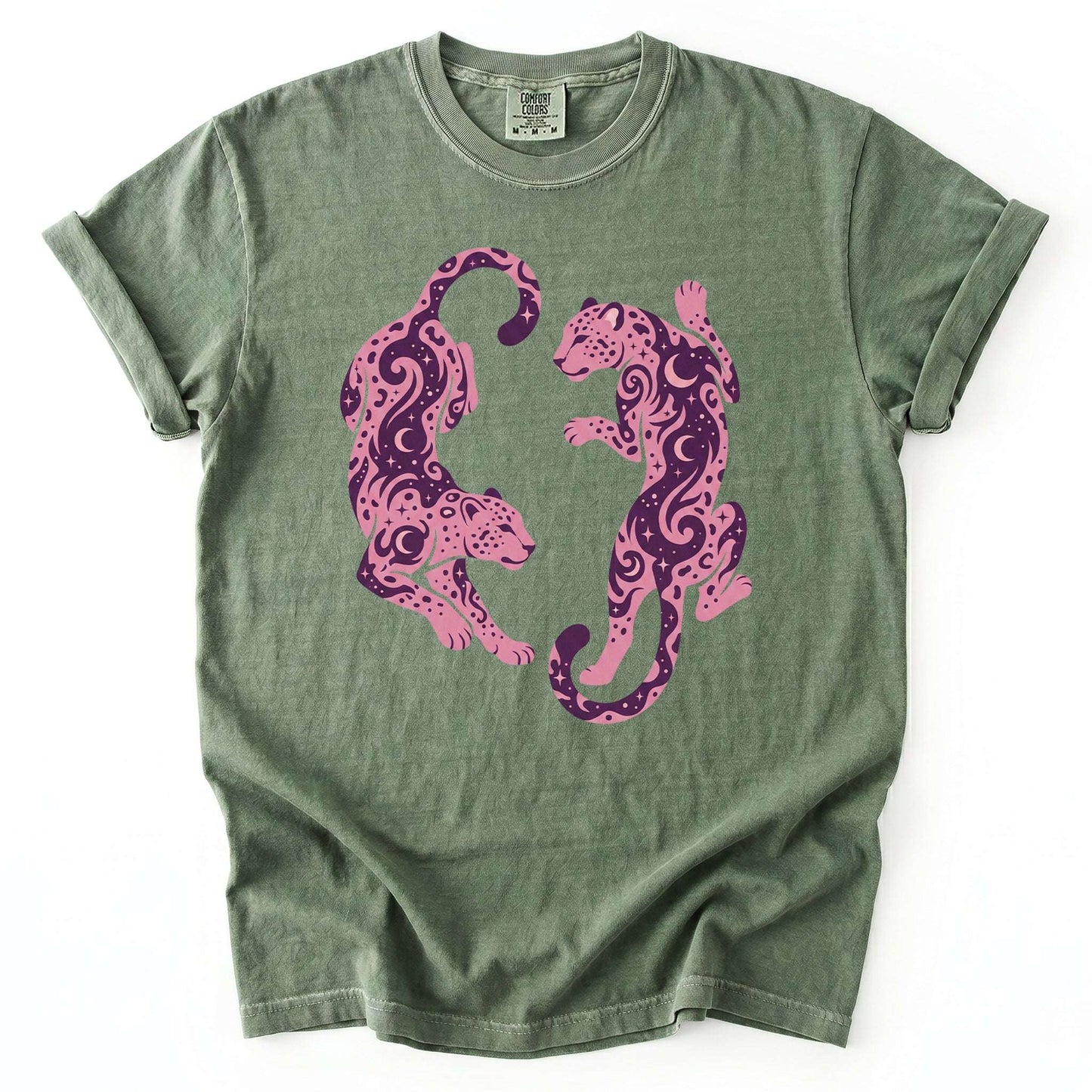 Cosmic Leopards Vintage Washed T-Shirt