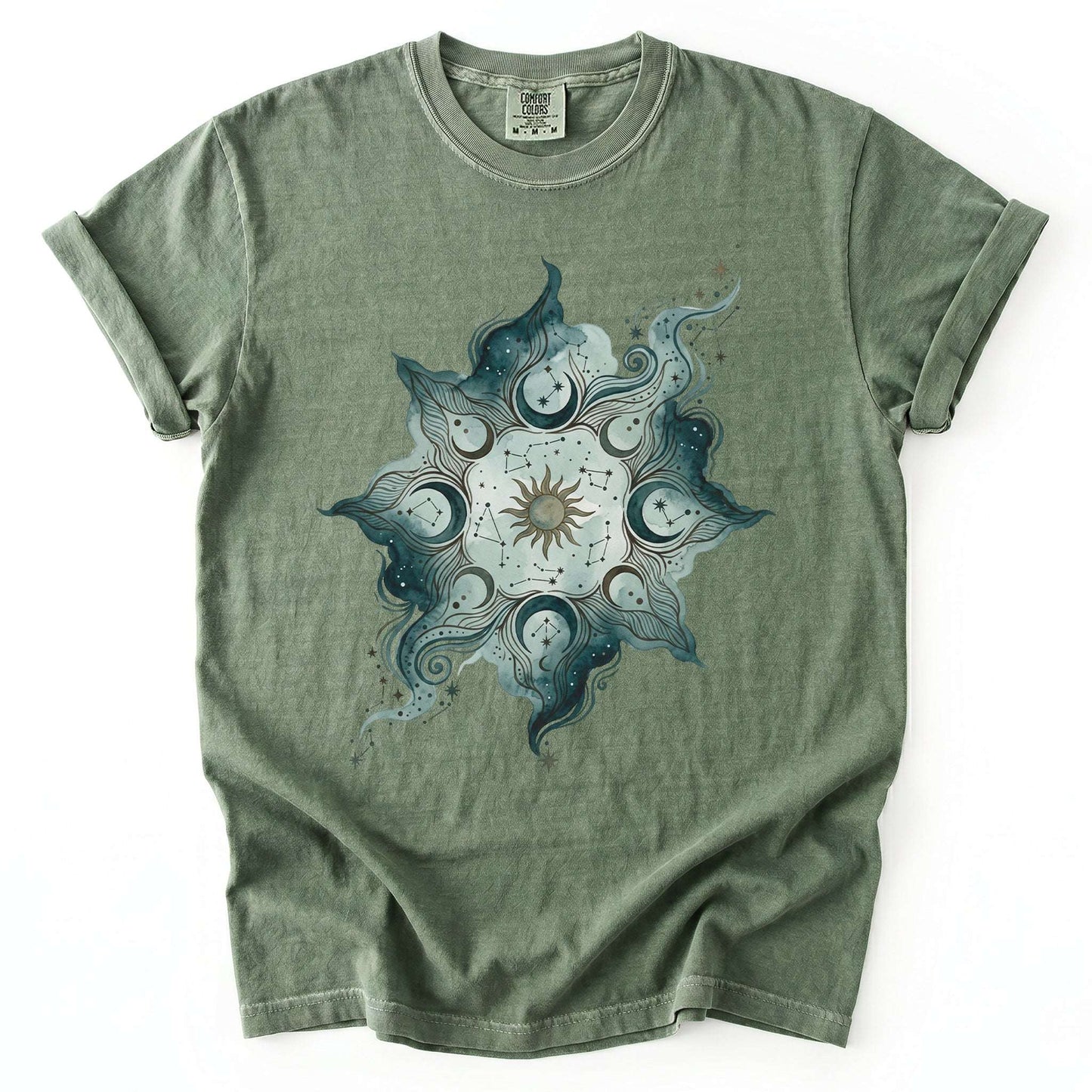 Cosmic Mandala Vintage Washed T-Shirt