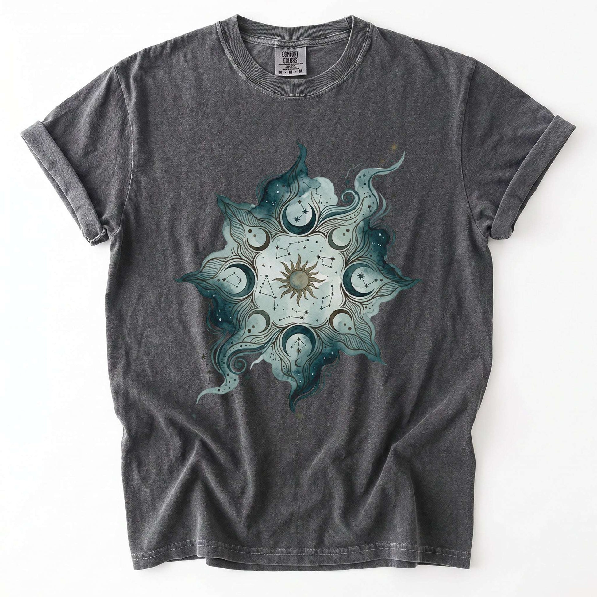 Cosmic Mandala Vintage Washed T-Shirt
