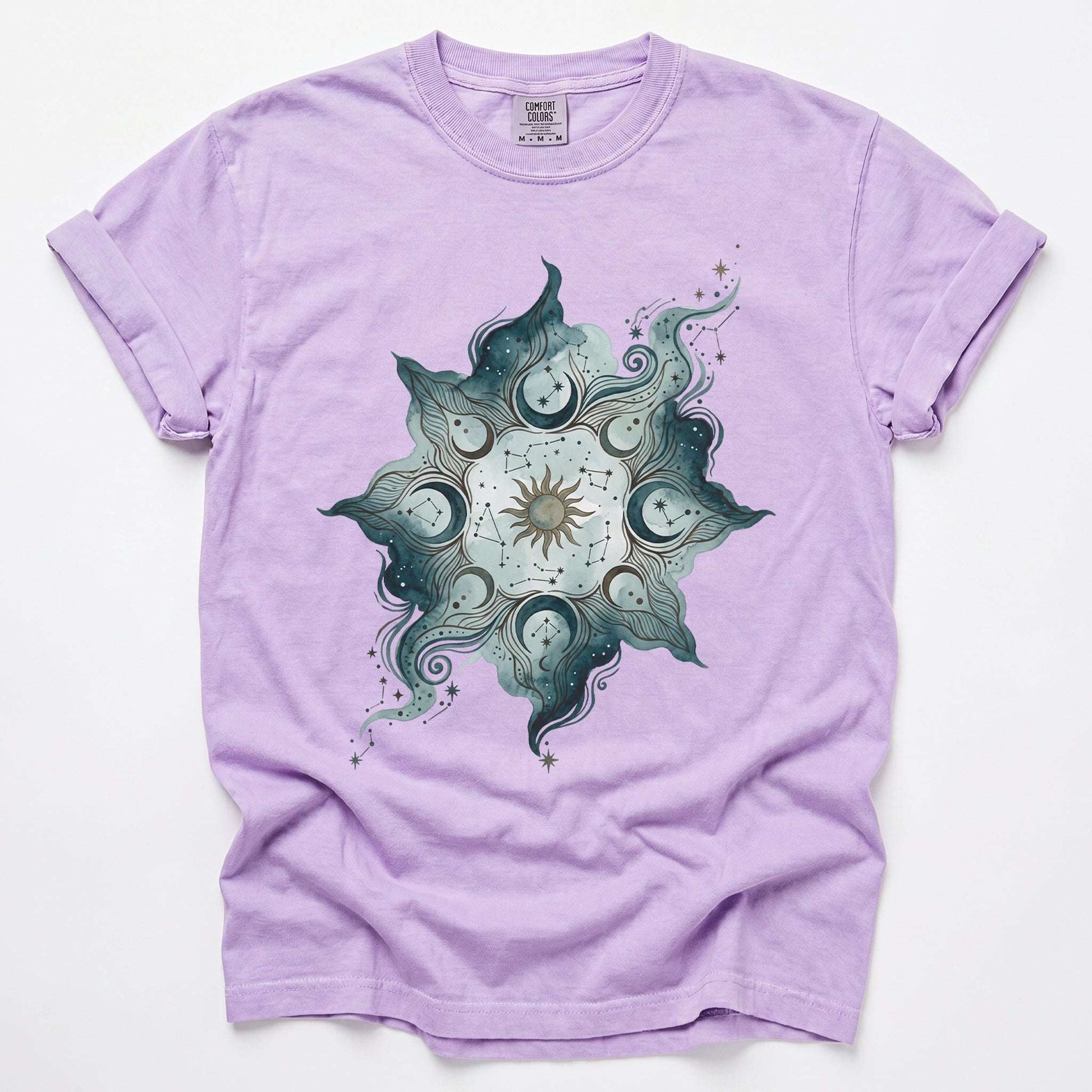 Cosmic Mandala Vintage Washed T-Shirt