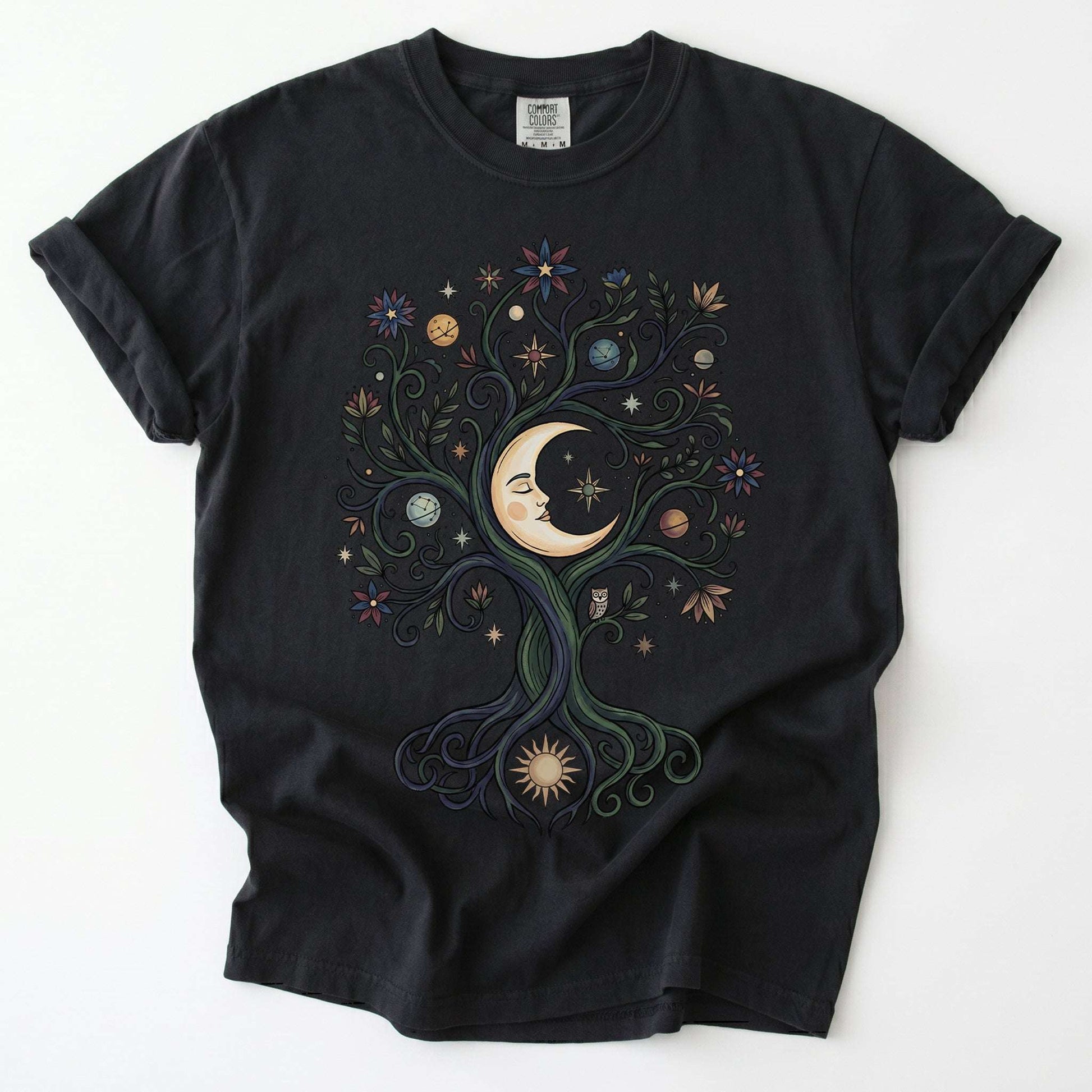 Mystical Cosmic Tree Vintage Washed T-Shirt