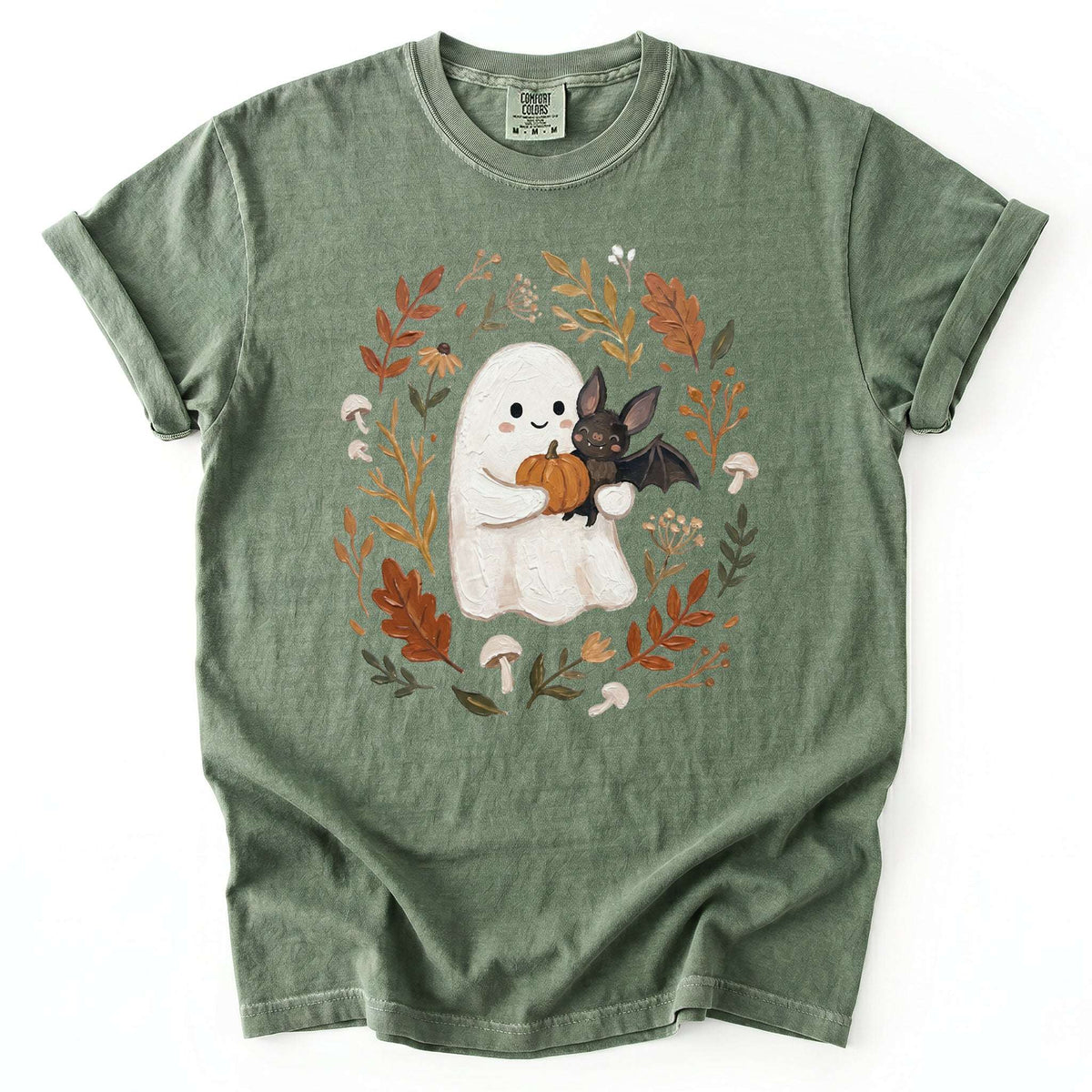 Cozy Autumn Ghost Vintage Washed T-Shirt
