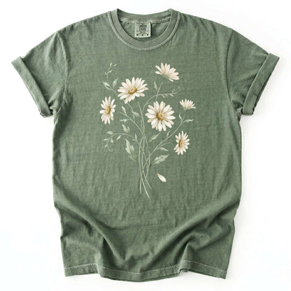 Wild Daisy Bouquet Vintage Washed T-Shirt