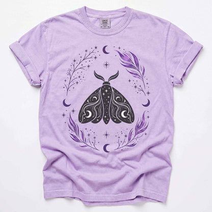 Dark Nocturnal Moth Vintage Washed T-Shirt