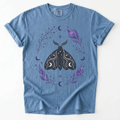 Dark Nocturnal Moth Vintage Washed T-Shirt