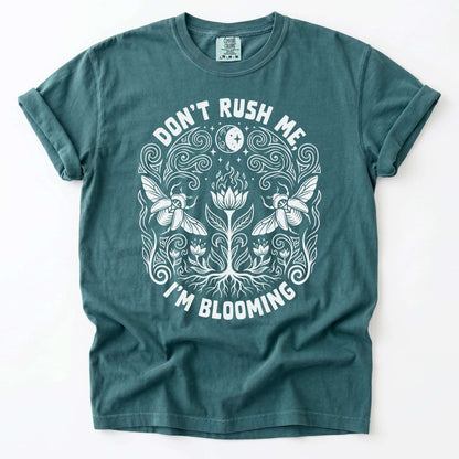 Don't Rush Me I'm Blooming Vintage Washed T-Shirt