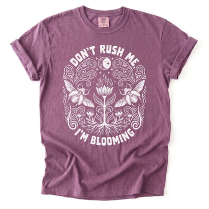 Don't Rush Me I'm Blooming Vintage Washed T-Shirt