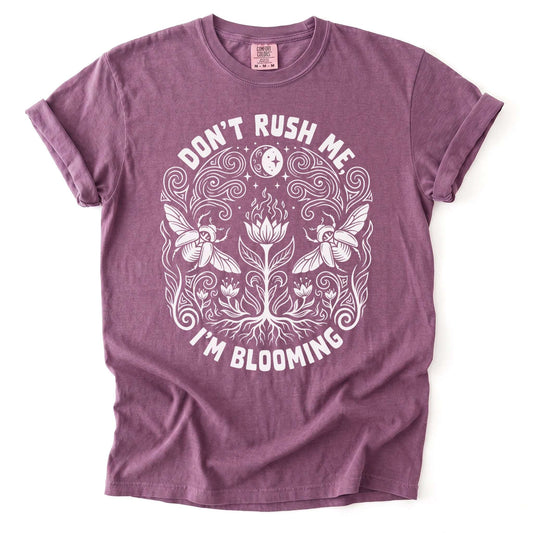 Don't Rush Me I'm Blooming Vintage Washed T-Shirt