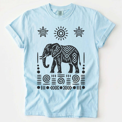 Elephant Block Print Vintage Washed T-Shirt