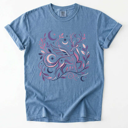 Ethereal Winged Stag Vintage Washed T-Shirt