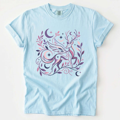 Ethereal Winged Stag Vintage Washed T-Shirt